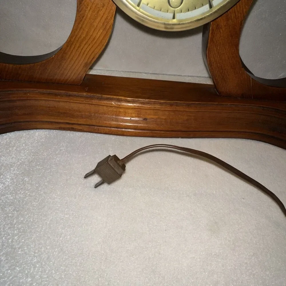 Lanshire ELECTRIC CLOCK MOTOR With Wood Base Stand